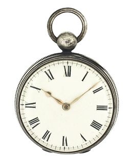 A 19th century silver pocket watch with rack lever escapement by William Stevenson