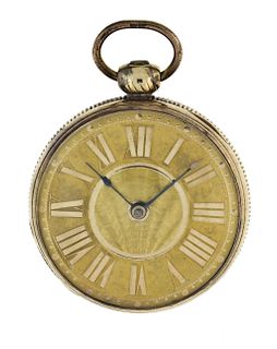 An early 19th century Massey type 1 lever fusee pocket watch signed Edward Massey