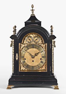 English 8 bell bracket clock for Hamilton & Inches Edinburgh