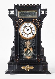 F. Kroeber Clock Co. Lehigh mantel clock