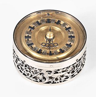 A good 19th century silver Japanese Keisan Dokei