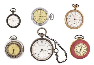 A lot of eleven American pocket watches