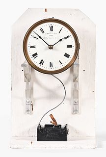 An early 20th century Eureka Clock Co. short movement and dial