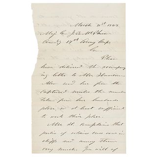 U. S. Grant ALS to McPherson on Rebel Cavalry