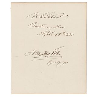 U. S. Grant Signature as President