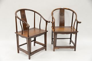 A Pair of Chinese Yoke Back Chairs
