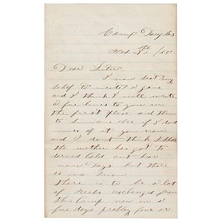 Civil War: Camp Douglas Prisoner Exchange Letter