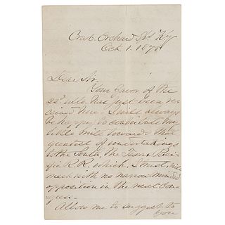 P. G. T. Beauregard Autograph Letter Signed