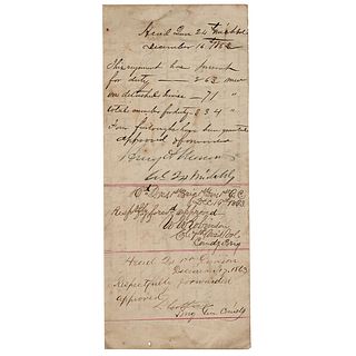 Gettysburg: Iron Brigade Document Signed