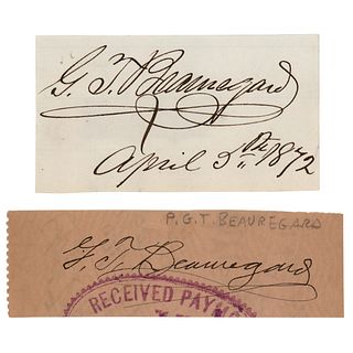 P. G. T. Beauregard (2) Signatures