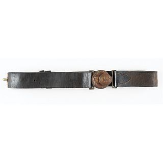 Confederate &#39;CS&#39; Belt Clasp and Waist Belt