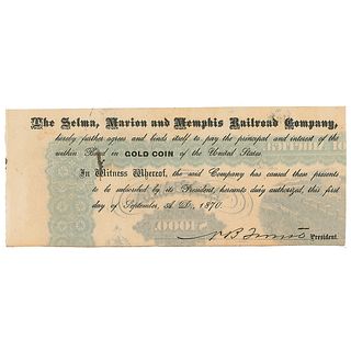 Nathan Bedford Forrest Document Signed