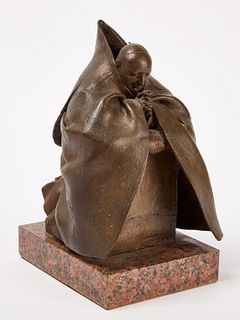 Bronze Figure of a Pope