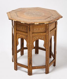 Moroccan Octagonal Inlaid Table
