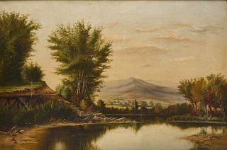 H.W. Shaylor - Landscape with Lake