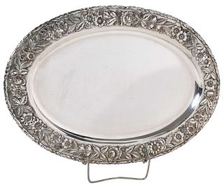 Kirk Repousse Sterling Oval Tray