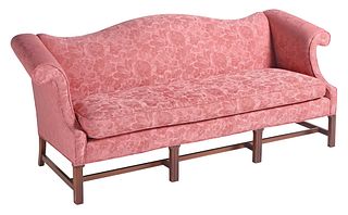 American Federal Style Carved Mahogany Sofa