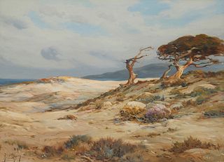 Angel Espoy (1879-1963), "Monterey Coast," circa 1930, Oil on canvas, 30" H x 40" W