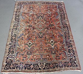 Vintage and Quality Handmade Heriz Style Carpet.
