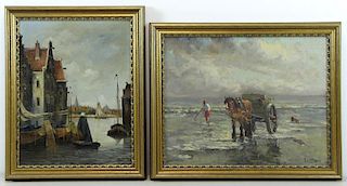 Two Late 19th C. European Oils on Canvas.
