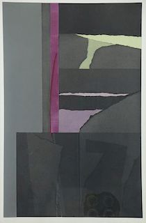 NEVELSON, Louise. Color Aquatint & Collage, 1973.