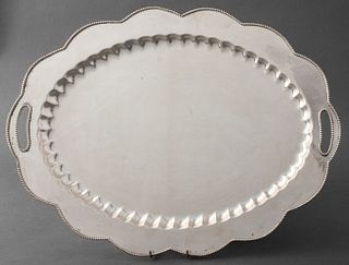 Sterling Silver Two Handled Tray