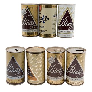 Group of Seven Blatz Beer Cans