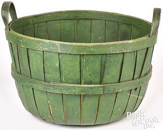 Painted apple basket, late 19th c.