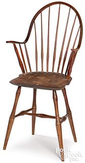 Unusual tall continuous arm Windsor chair