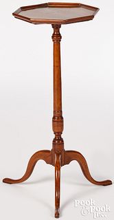 Delicate New England Queen Anne maple kettle stand