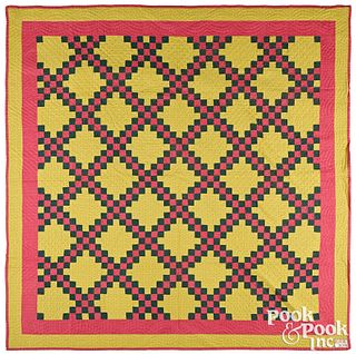 Pennsylvania Irish Chain patchwork quilt