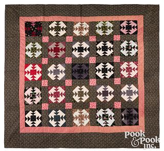 Pennsylvania Log Cabin patchwork quilt