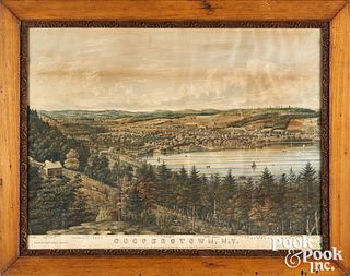 Lewis & Goodwin color lithograph of Cooperstown