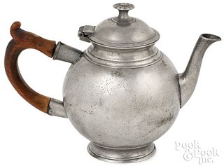 Pewter teapot, mid 18th c.