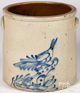 New York six gallon stoneware crock, 19th c.