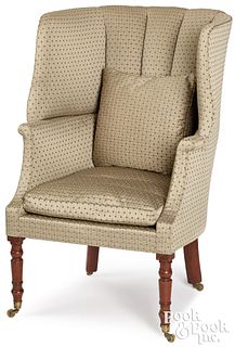 Regency mahogany wing chair, ca. 1810