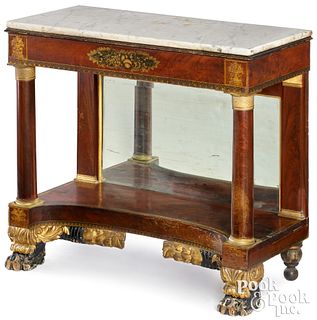 New York Classical mahogany pier table, ca. 1815