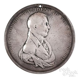 Rare 1817 James Monroe Indian Peace medal