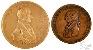 1817 James Monroe Indian Peace medal (restrike)