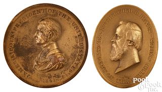 1845 James K. Polk Indian Peace medal (restrike)