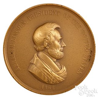 1865 Abraham Lincoln Indian Peace medal (restrike)