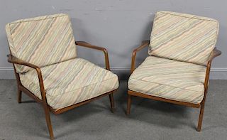 Pair of Smilow & Thielle Midcentury Lounge Chairs.