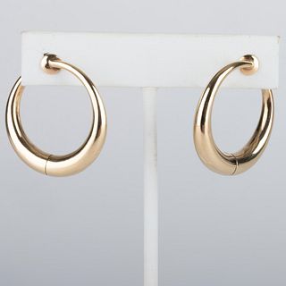 Pair of 14k Gold Hoop Earrings