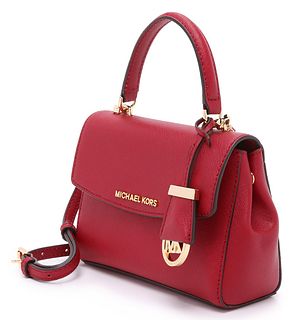 Michael Kors Ava Extra Small Cross Body Bag in Cherry Red
