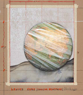 Christo - Wrapped Globe (Eurasian Hemisphere)