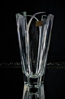 Modern Mikasa Crystal Vase