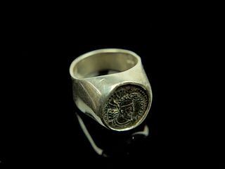 Kushanshah(Kushano-Sassanian)  Coin Silver Ring