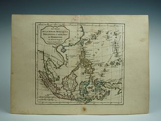 Southeast Asia Map 1794 edition by Robert de Vaugondy/Delamsrche, from ?Nouvel Atlas Portatif?