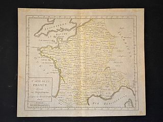 1810 Published,Ancient France department map,by Auguste Delalain