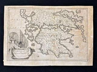 1701-1706,by Christoph Cellarius,Ancient Greek map